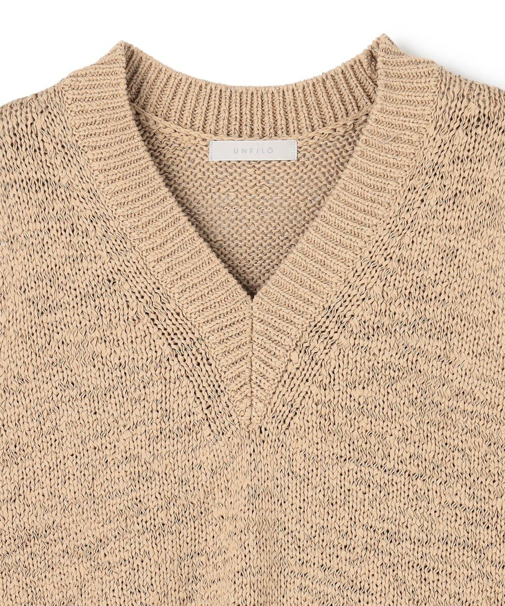 UNFILO テープヤーンニット ベスト 