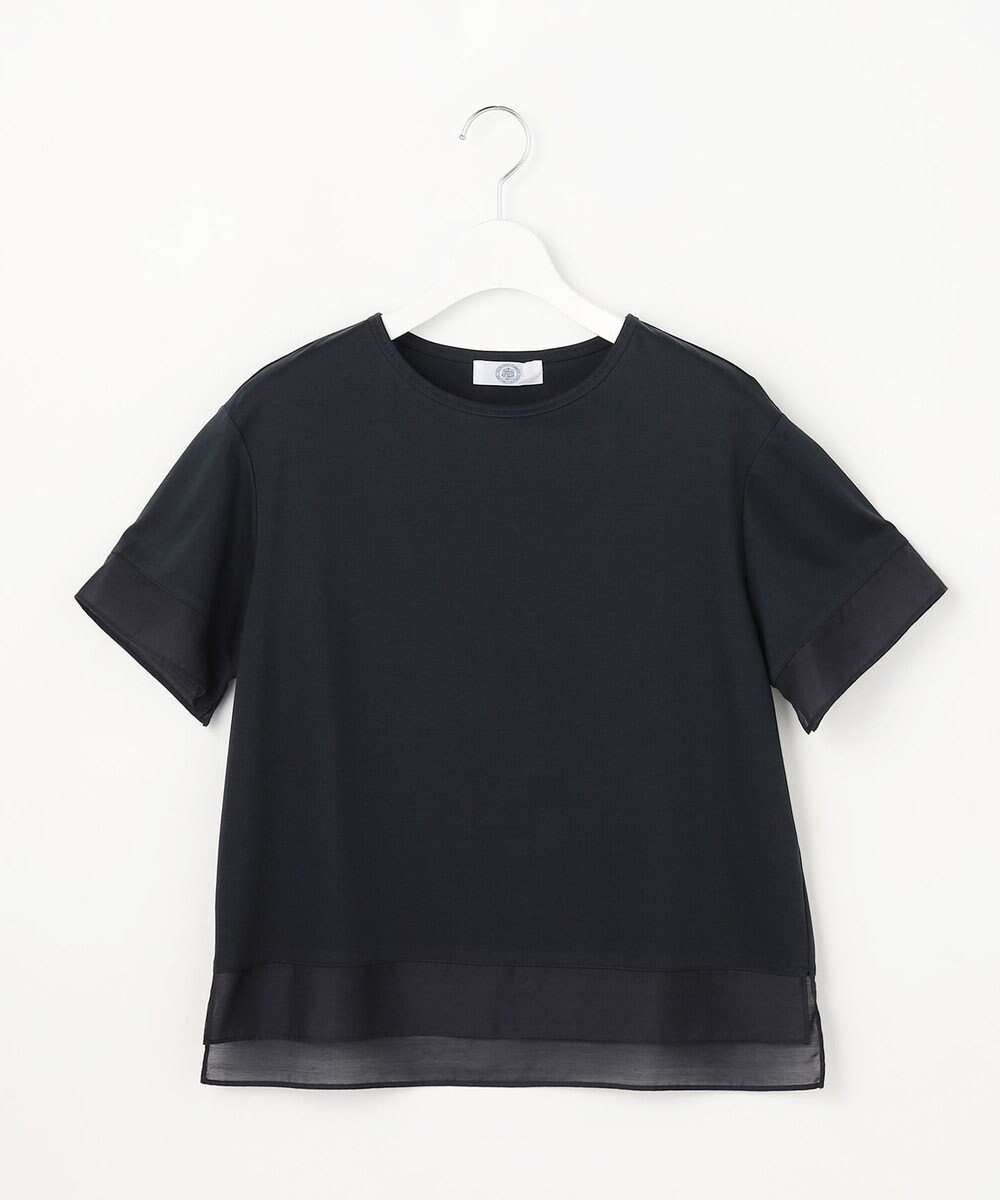 J.PRESS LADIES S 【シーンレスに活躍】コットンスムース シアーデザイン カットソー 