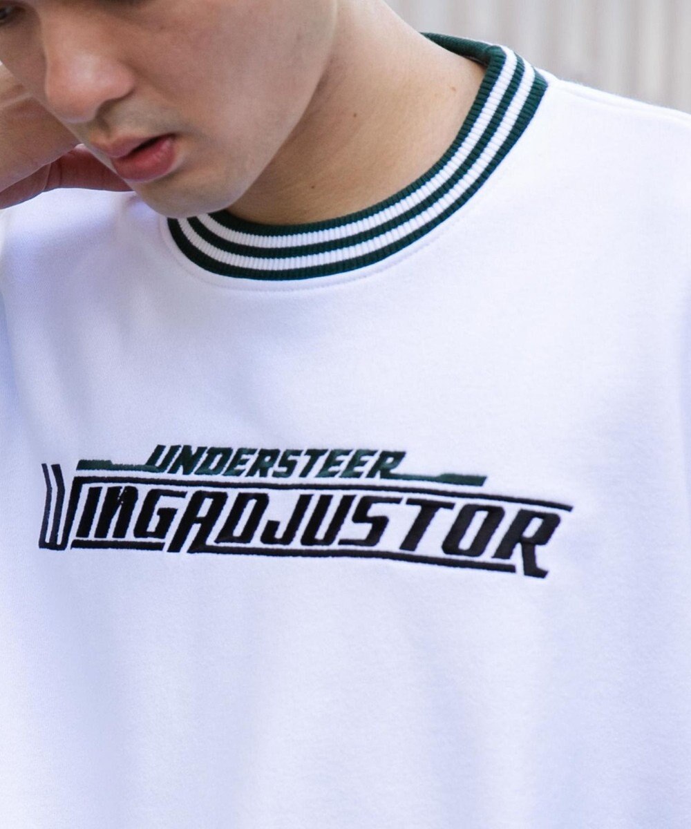 WEGO ヘビーウエイト刺繍バイカラープルオーバー 