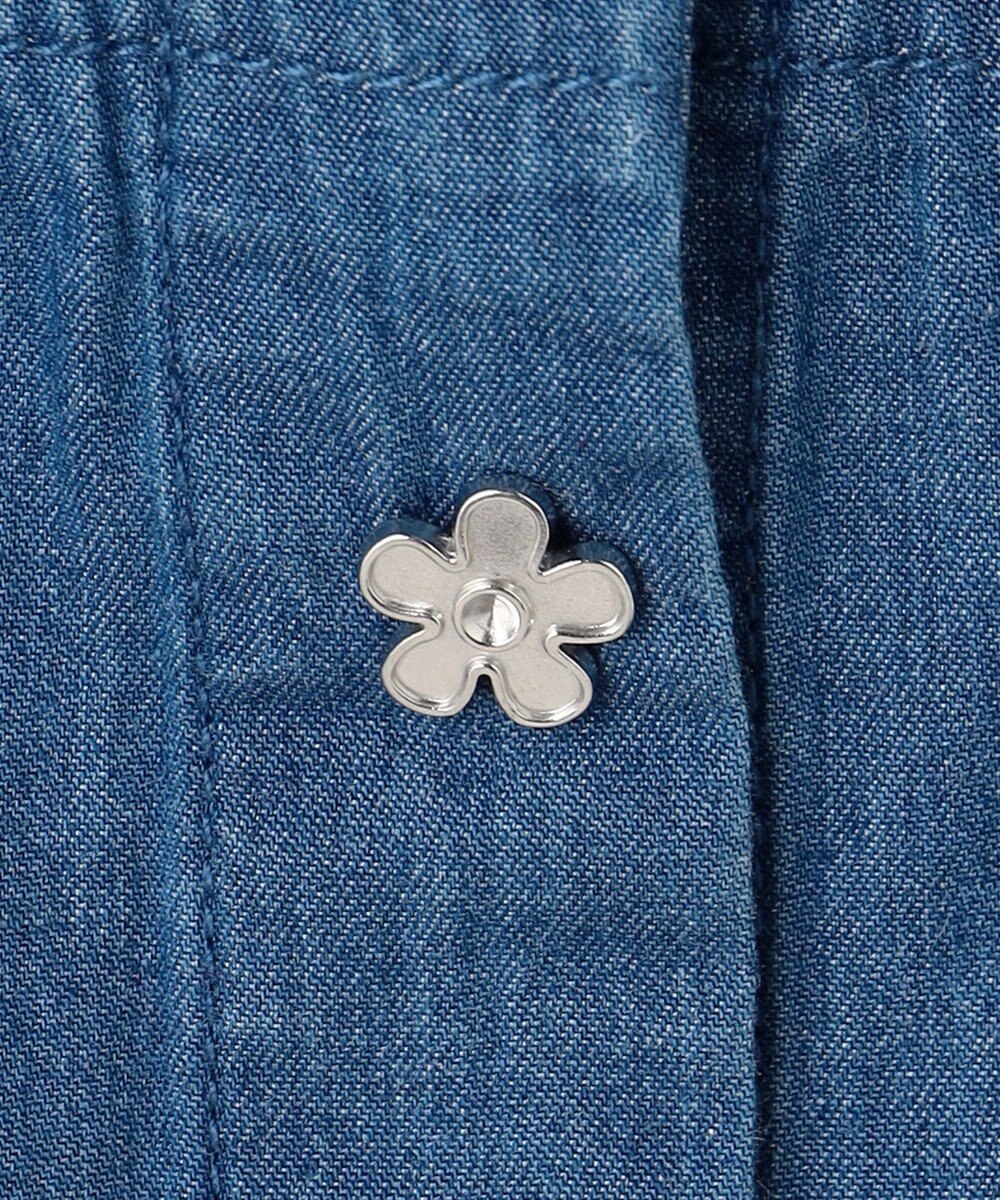 組曲 KIDS 【110-140㎝】 フラワーボタンデニムジャケット 