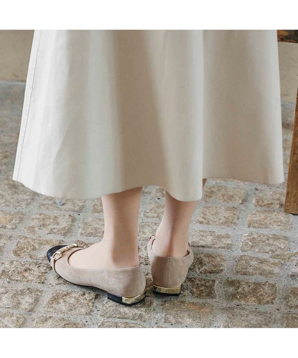 MODE ET JACOMO <MODE ET JACOMO>スクエアビットフラットパンプス 