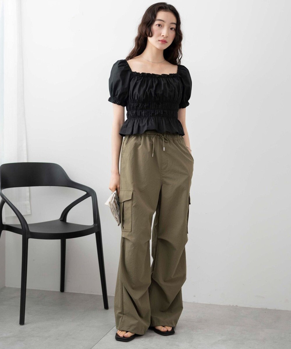 WEGO オフショルシャーリングブラウス 