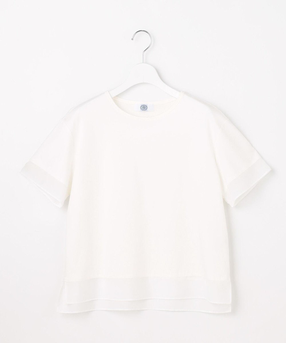 J.PRESS LADIES S 【シーンレスに活躍】コットンスムース シアーデザイン カットソー 