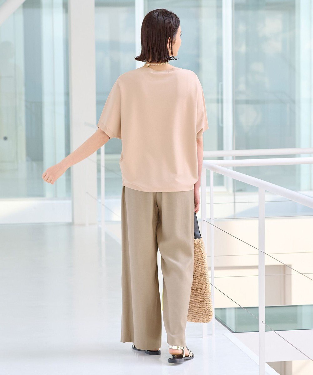 自由区 【好評につき新色追加・9色展開・洗える・XSサイズあり】クレープストレッチドルマン ニット 