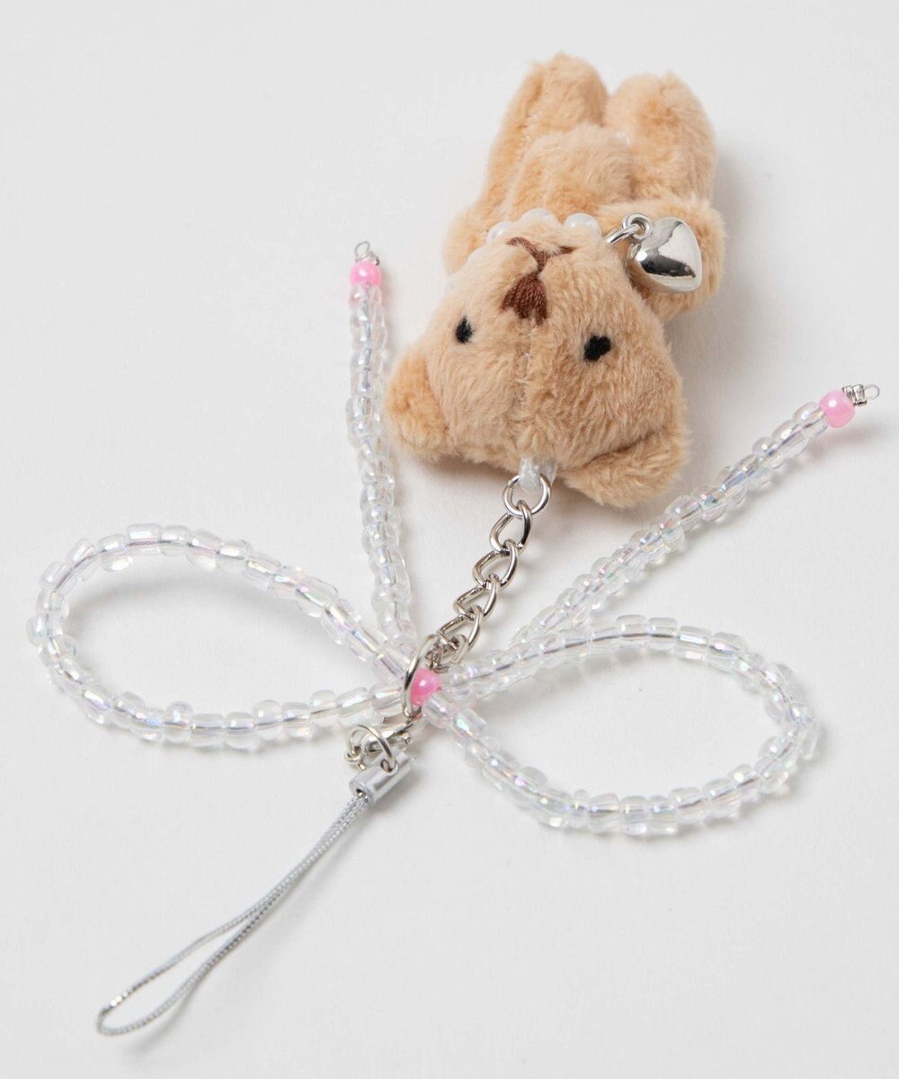 WEGO リボンアニマルストラップキーホルダー 