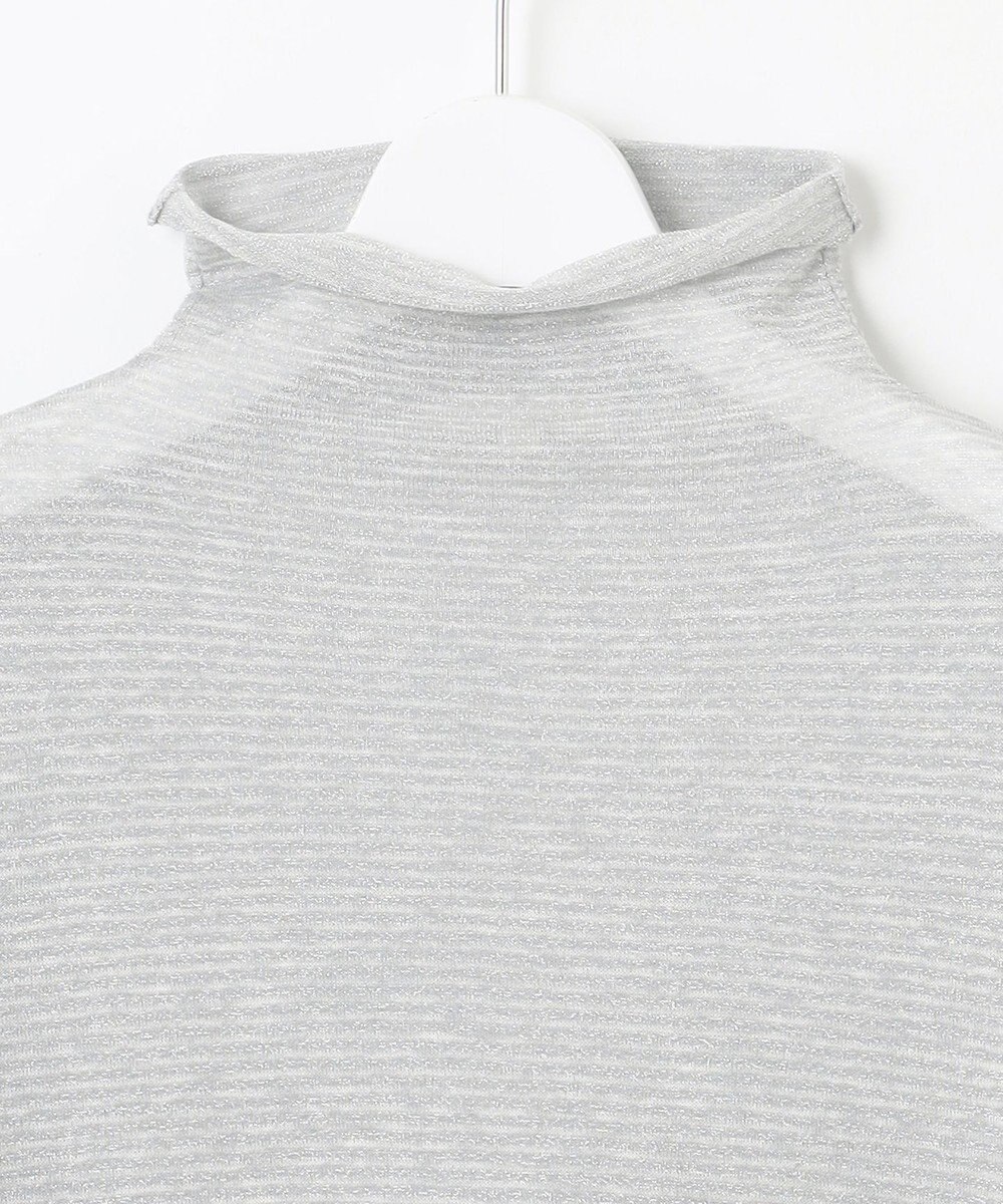 自由区 S 【洗える】ラメボーダー ニット 