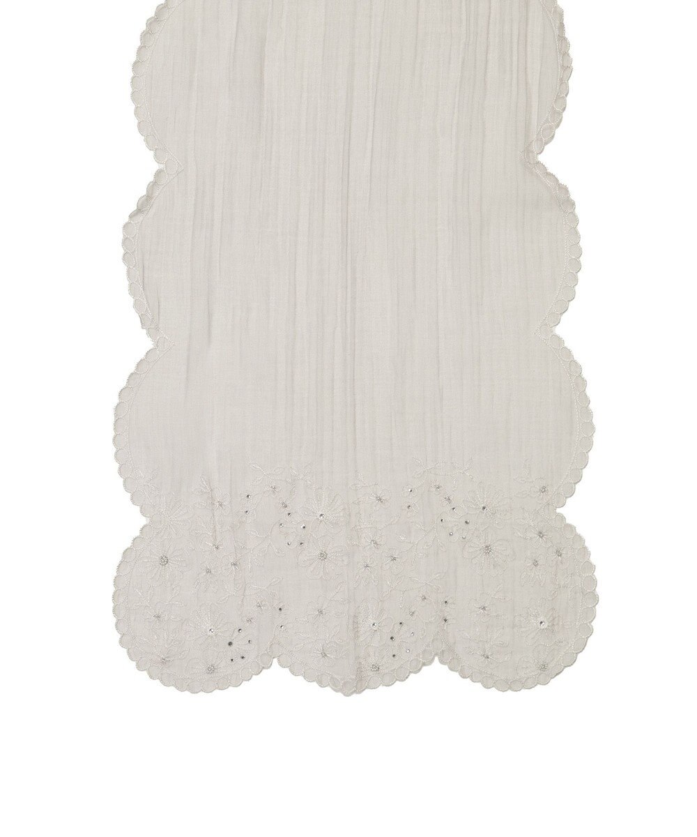 MOONBAT ルナルーチェ ロカ CHANDNI シルクコットン 花刺繍ストール 