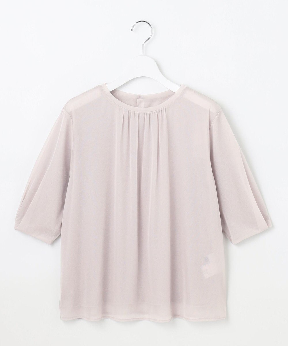 J.PRESS LADIES L シアーレイヤード タックスリーブ カットソー 