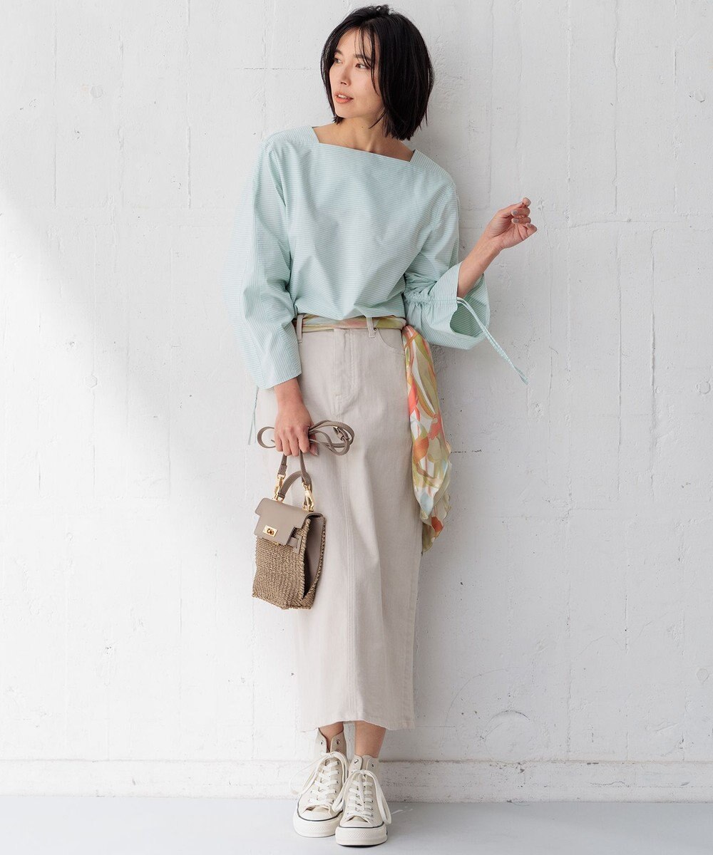 23区 Ratti  ペインティング柄 ロングスカーフ 