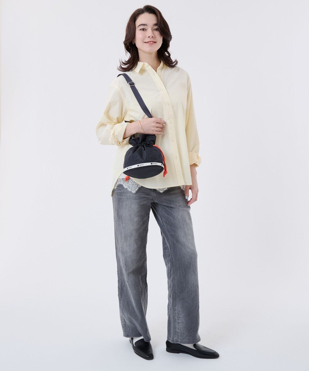 LeSportsac GH DRAWSTRING XBODY/ディープシー/マンダリンコード 