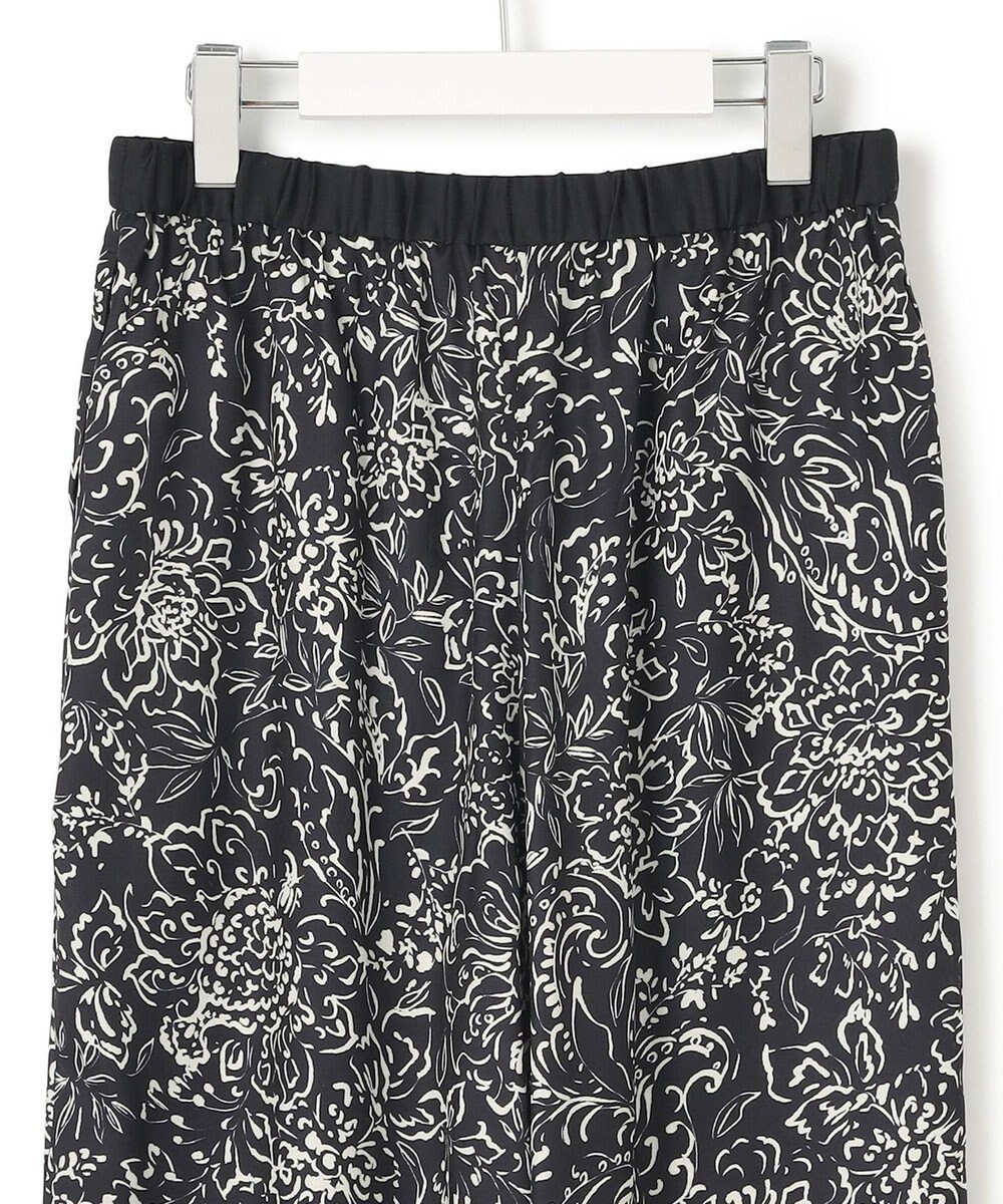 23区 L 【洗える】アンティークフラワープリント ワイド パンツ 