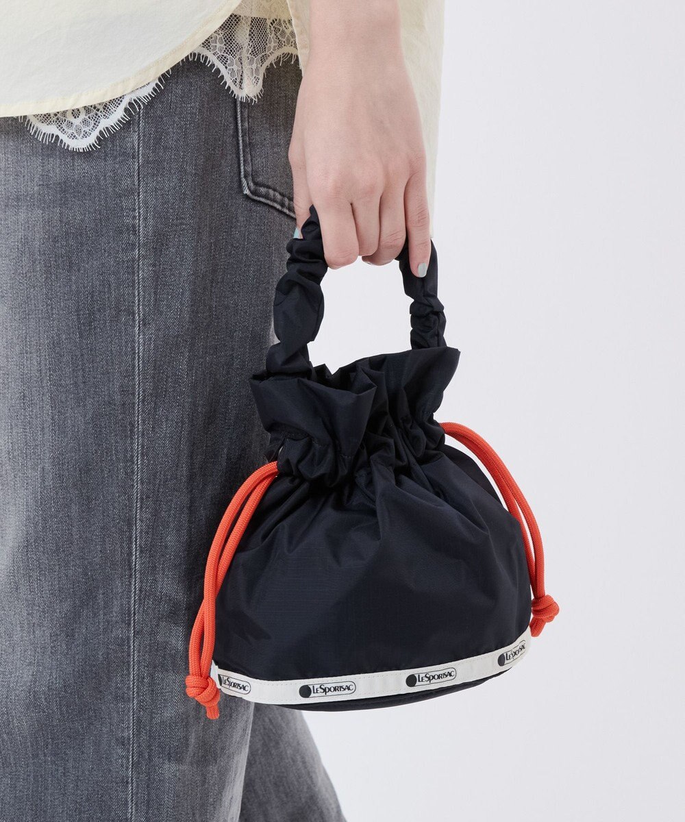 LeSportsac GH DRAWSTRING XBODY/ディープシー/マンダリンコード 