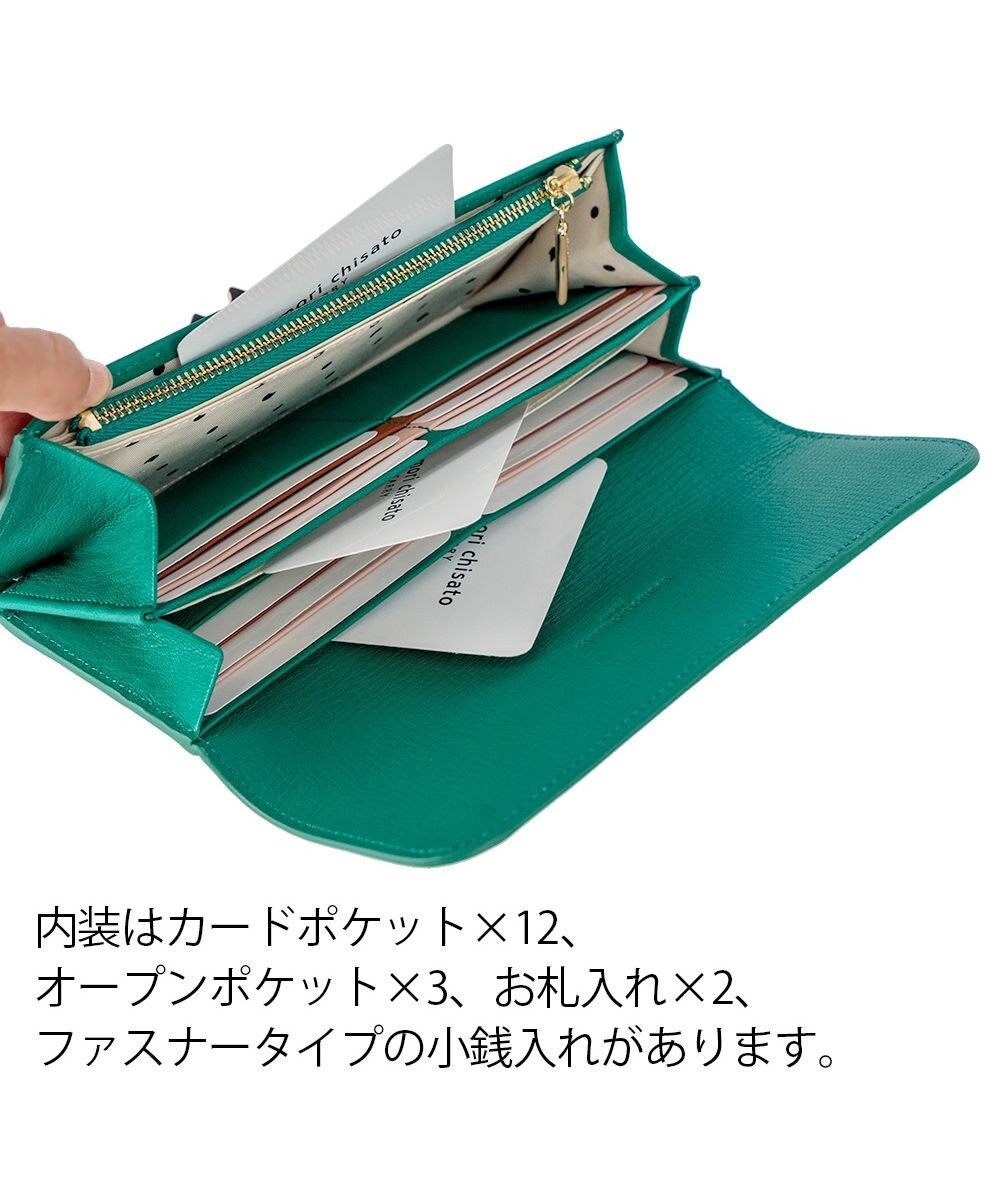 tsumori chisato CARRY ネコおこし 長財布 かぶせタイプ 