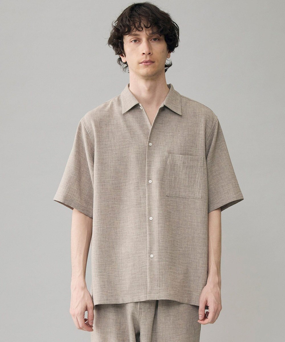 UNFILO MENS リネンライク シャツ 