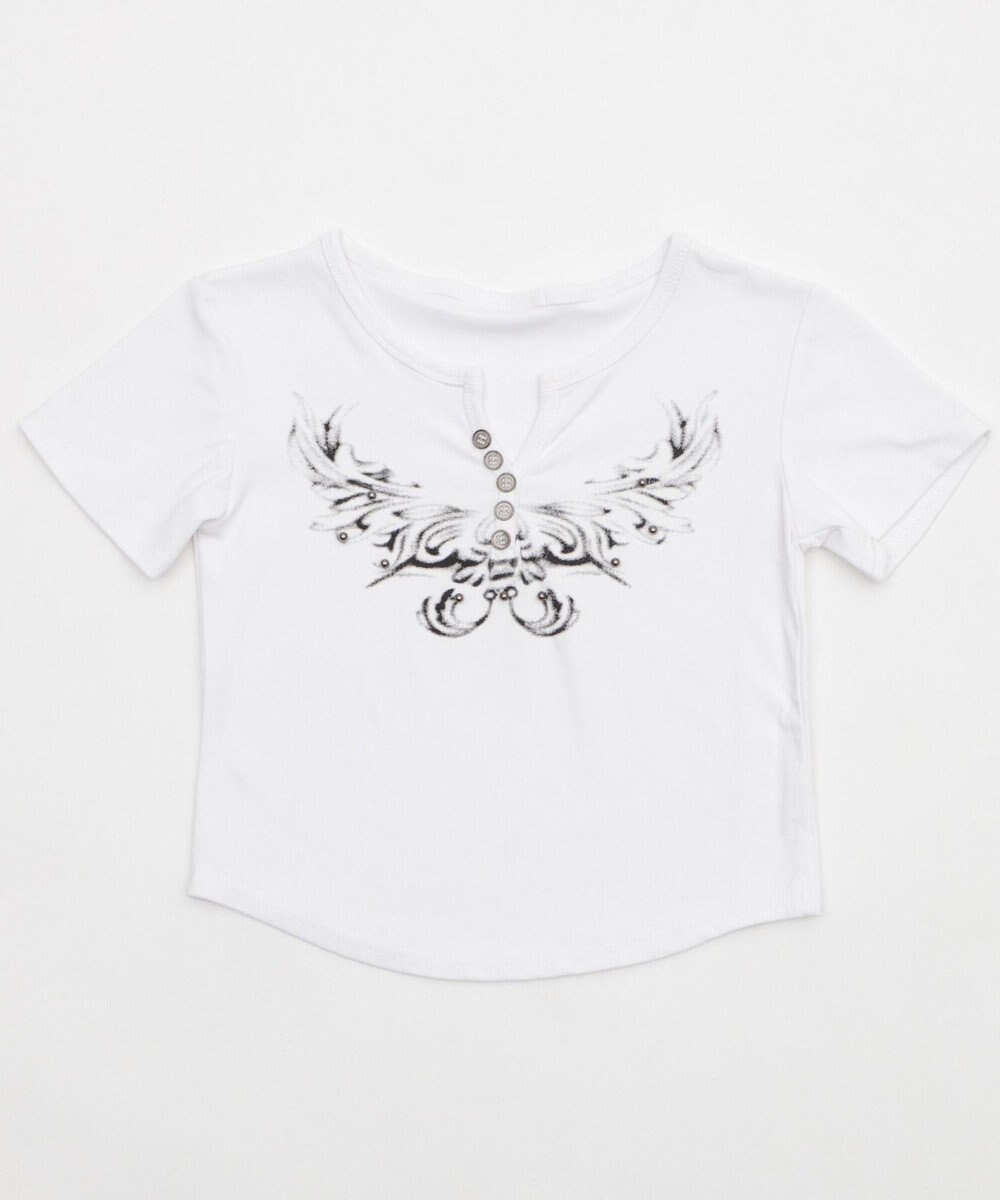 WEGO ヘンリーネックドームスタッズT 