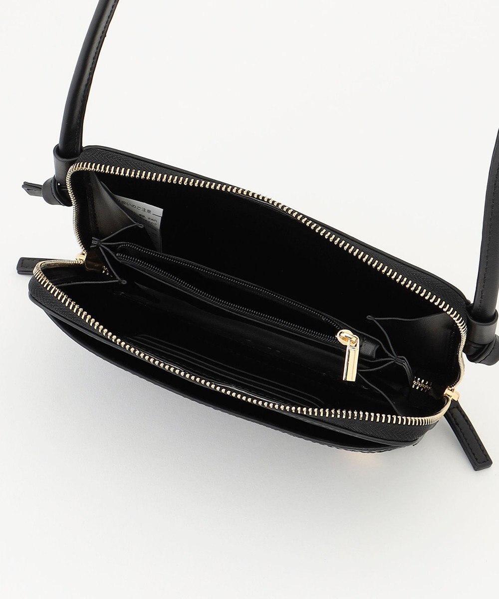 LA BAGAGERIE 【レザー×ステッチ】スクエアマルチポシェット 