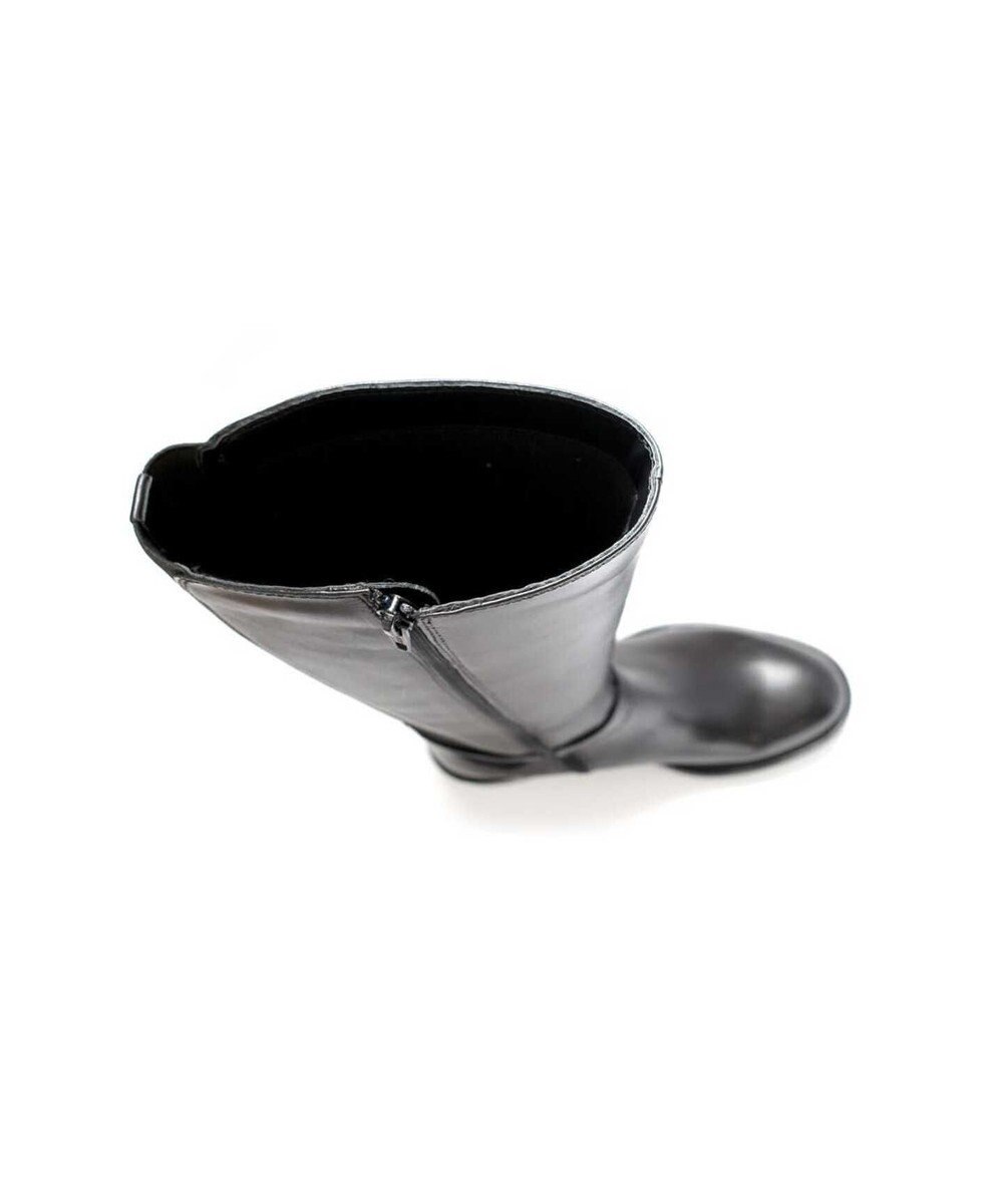 Pointer 本革ベルトデザイン 裏起毛 ロングブーツ 