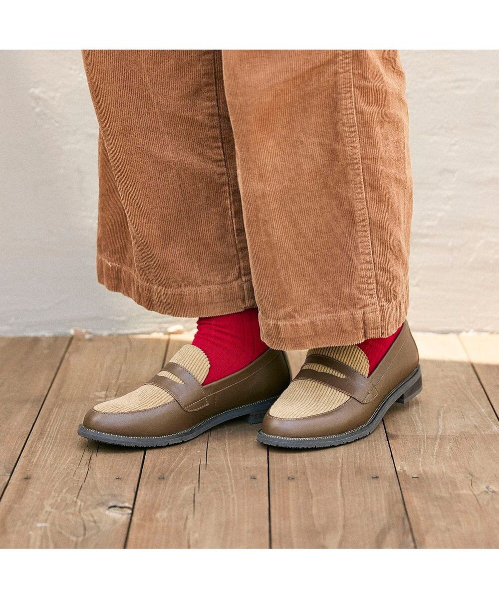 ing <ing>デザインコインローファー 