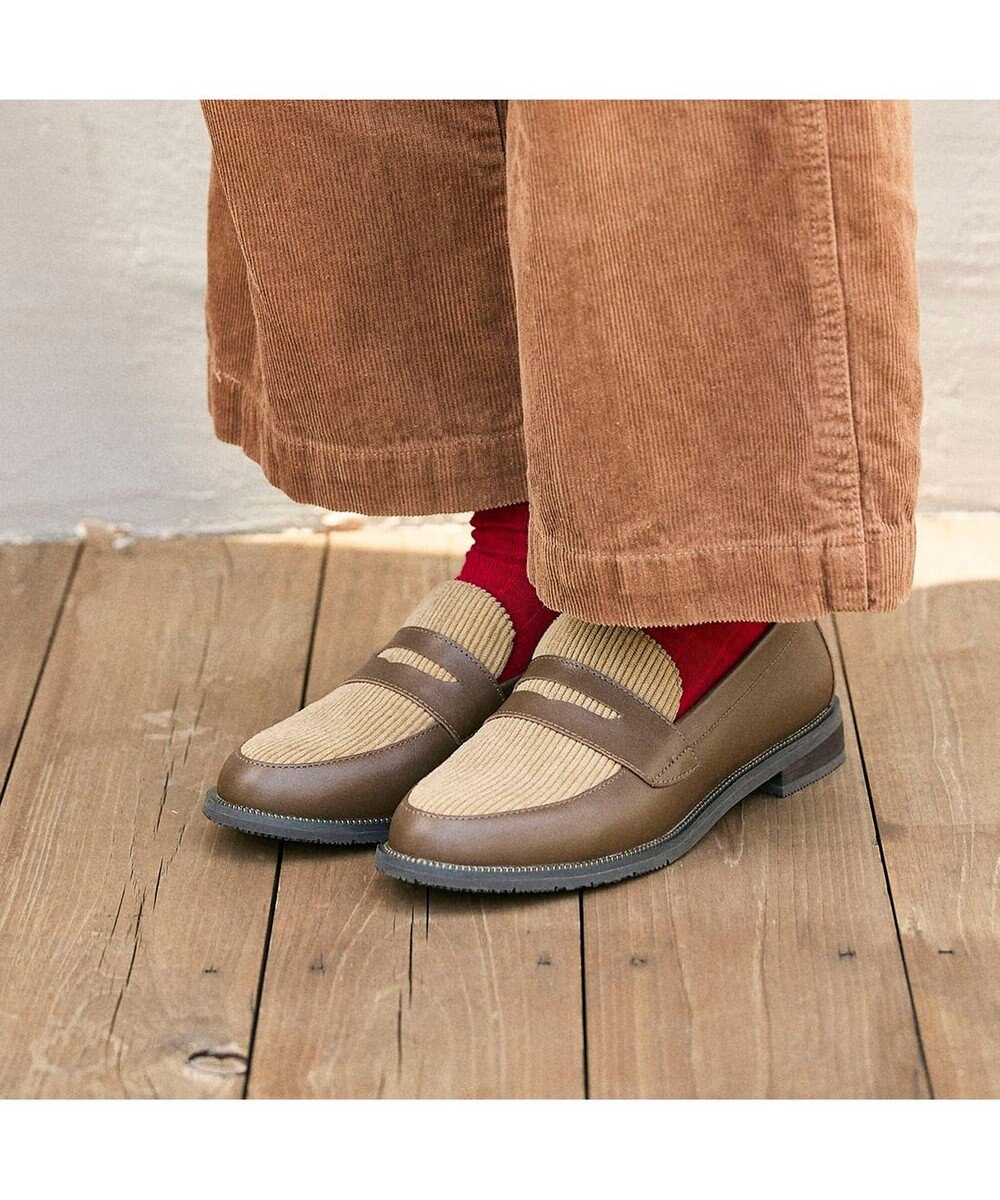 ing <ing>デザインコインローファー 