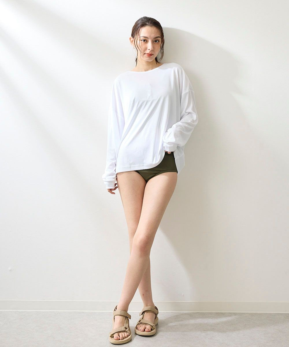 OP／FILA 【ocean pacific】ラッシュガード付き水着4点セット キャミデザイン 