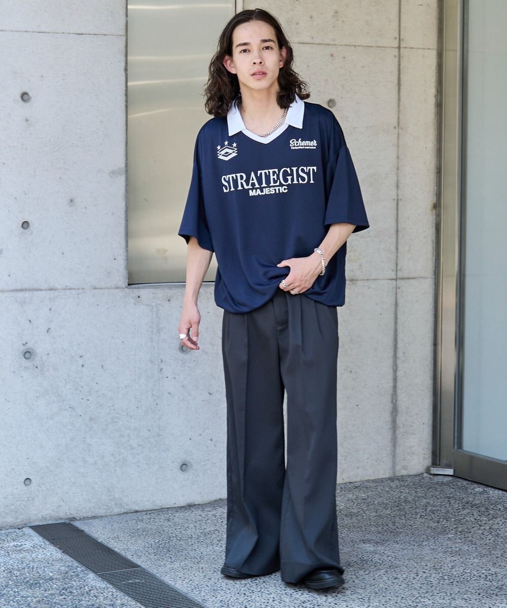 WEGO 【ユニセックス着用ITEM/MLサイズ展開】ドロストゲームシャツプルオーバー 