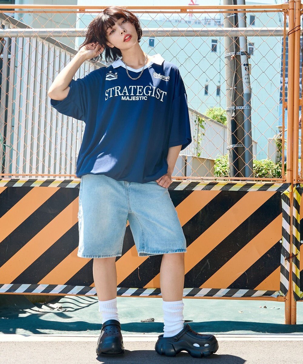 WEGO 【ユニセックス着用ITEM/MLサイズ展開】ドロストゲームシャツプルオーバー 