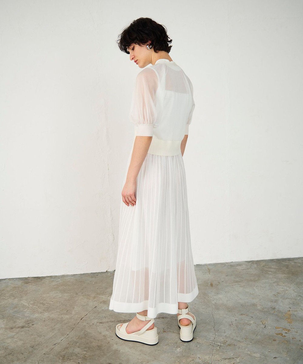 GRACE CONTINENTAL ラメシアードルマンニットカーディガン 