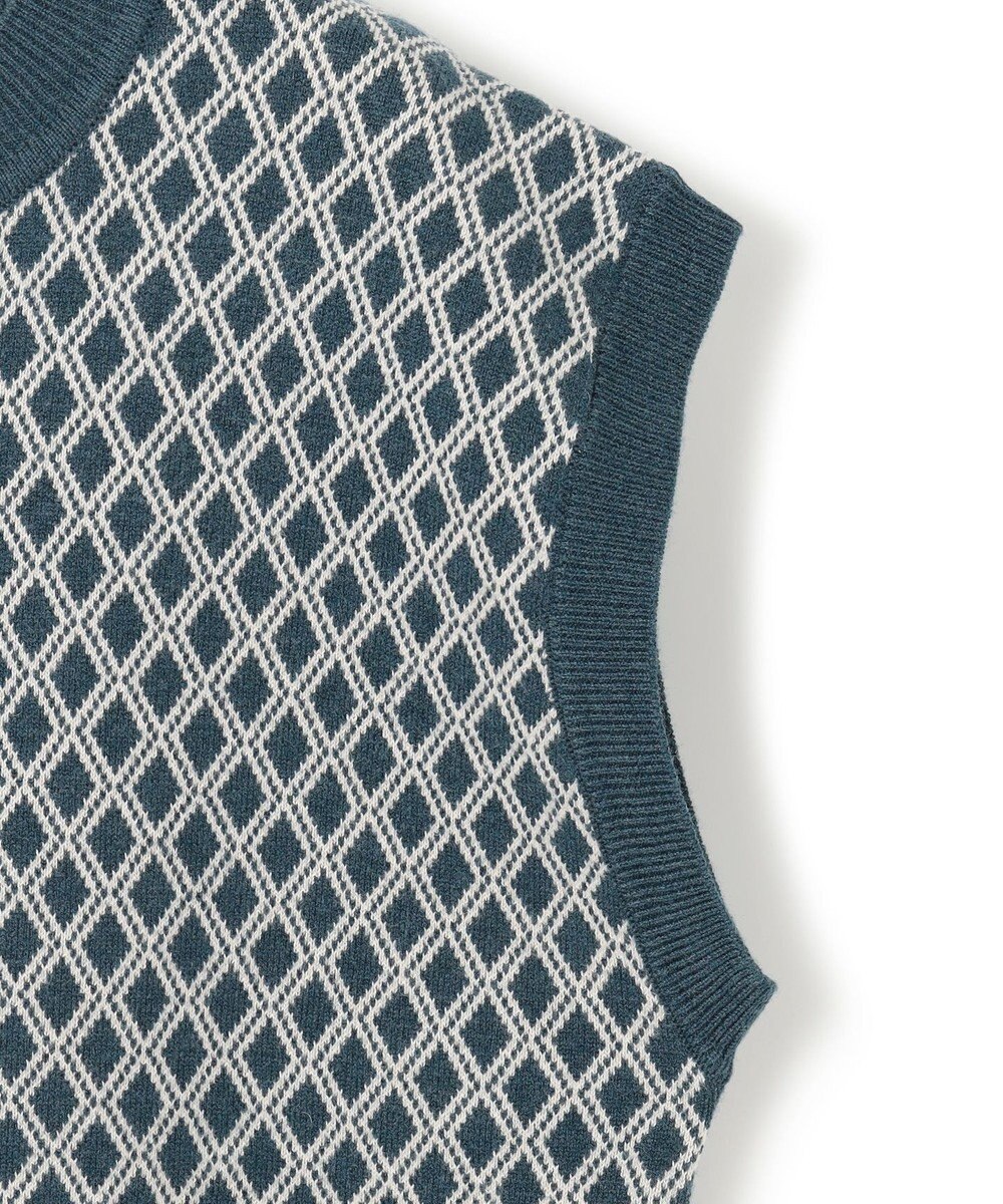 J.PRESS YORK STREET 【WOMEN】ANTI PILLING WOOL ジャガードニットベスト 