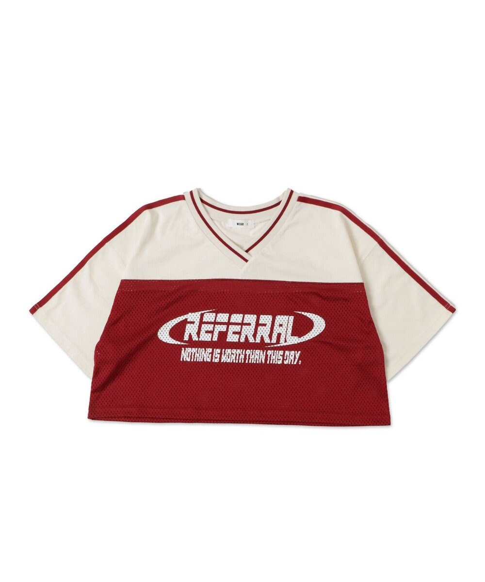 WEGO 2ライン切り替えメッシュショートT 