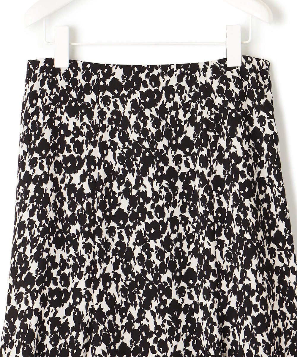 ICB 【洗える】シルエットフラワープリント マーメイドスカート 