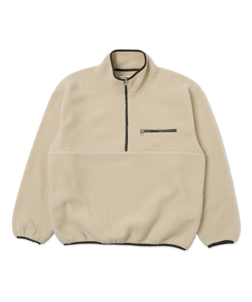 WEGO 【ユニセックス着用】フリース　ハーフZIPプルオーバー 