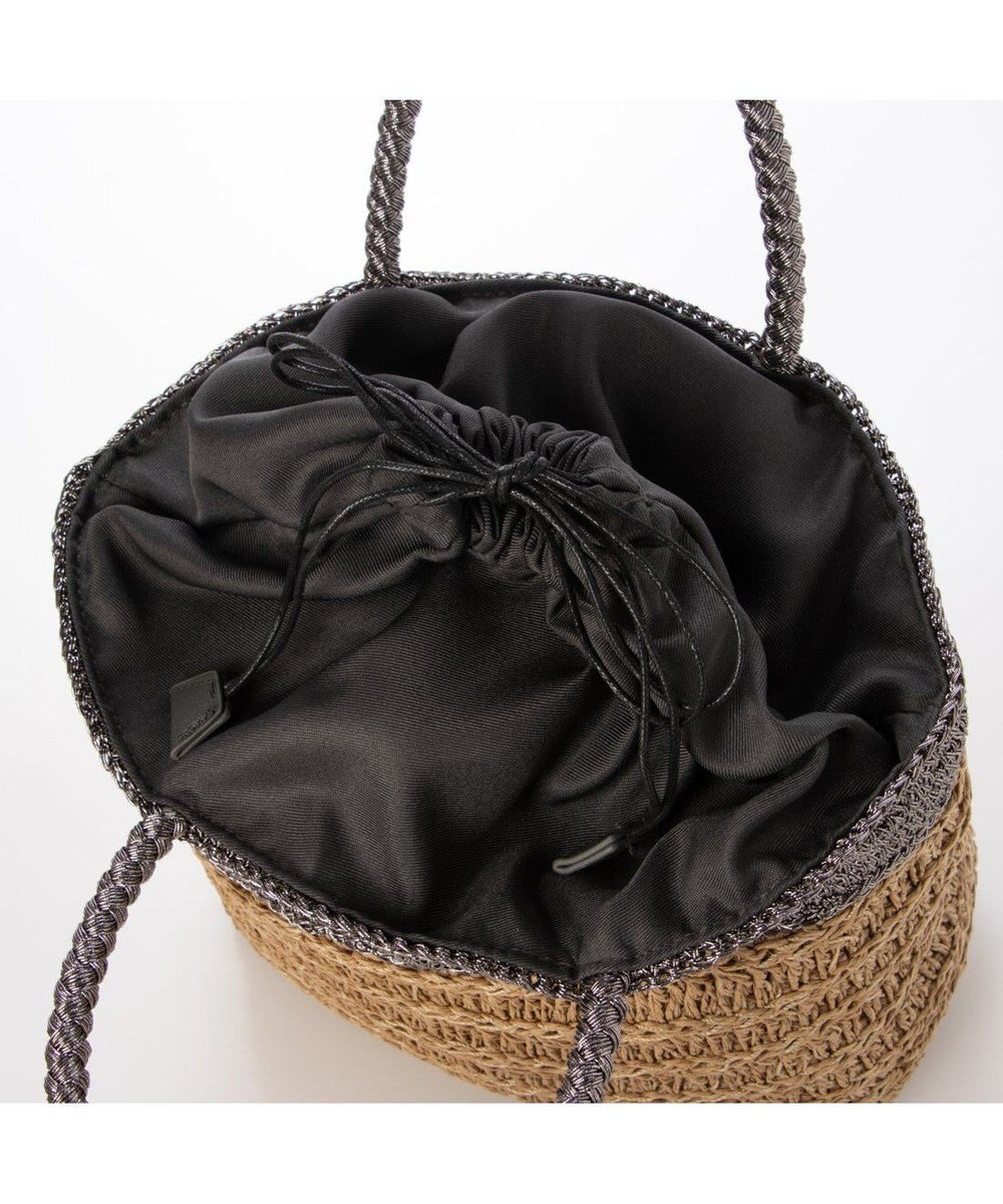 UNBILLION カシュカシュ cachecache / ラメ切替クロッシェトート カゴバッグ 