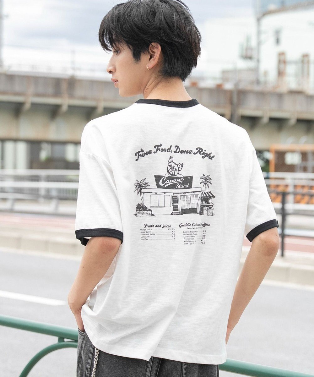 WEGO ワンポイント刺繍リンガーT（SS） 