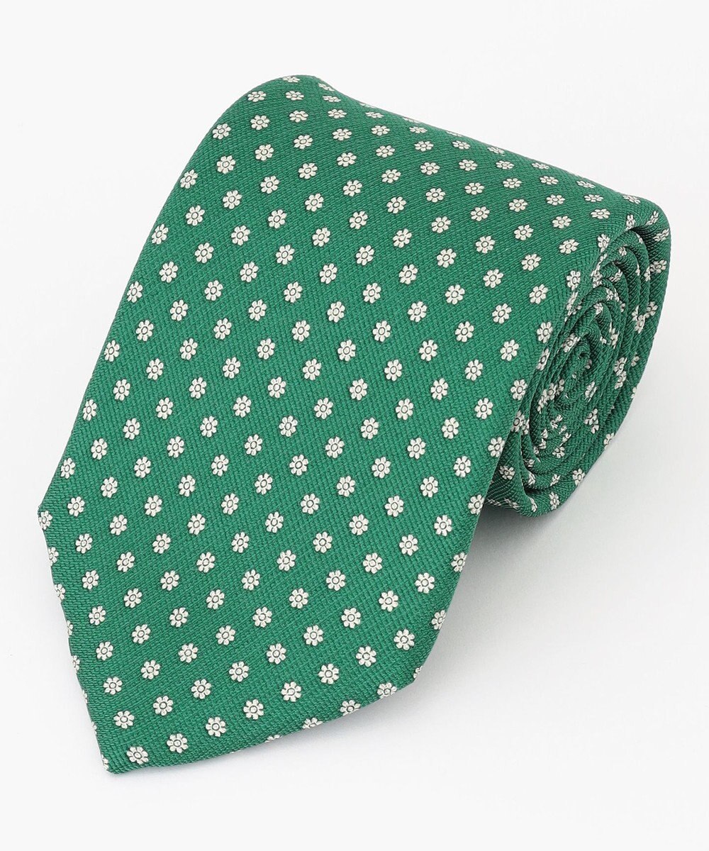 J.PRESS MEN 小紋柄ハンドプリントネクタイ 