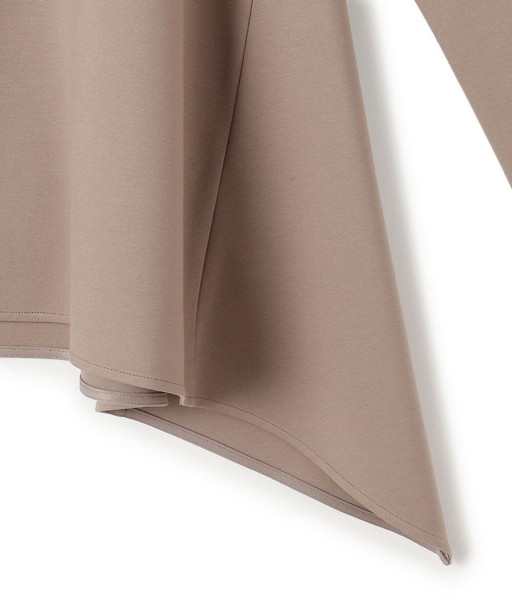 ICB L 【WEB限定・洗える】ヴィスコースストレッチポンチ イレギュラーヘムプルオーバー 