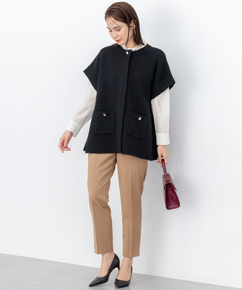 組曲 L ハンサムツイルテーパード パンツ 