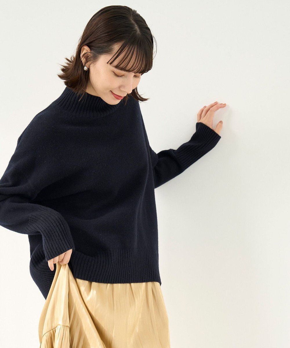 UNFILO カシミヤブレンド ハイネックニット 