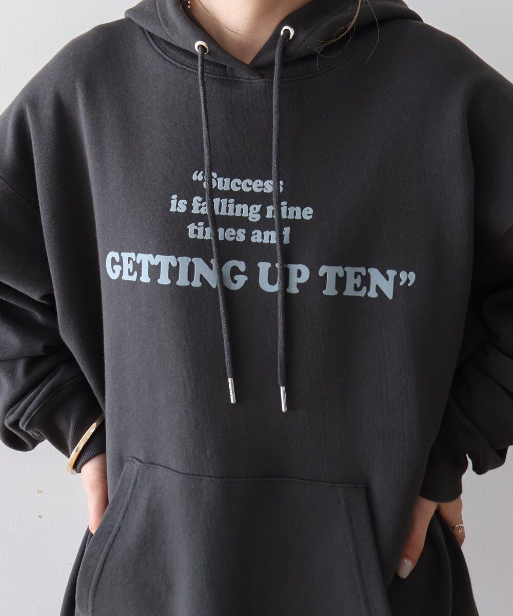 AMERICAN HOLIC フロッキーロゴプリント裏毛パーカー 