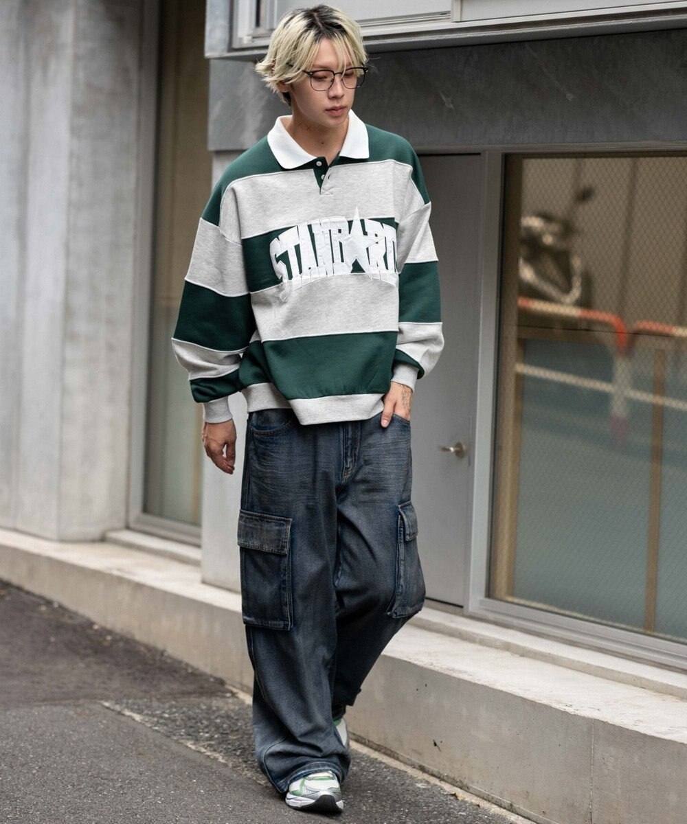 WEGO 【ユニセックス着用ITEM】カレッジロゴラガースウェット 