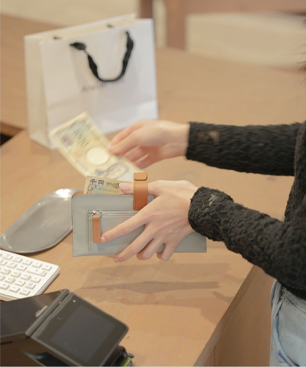 Atelier nuu 日本製 本革 バイカラーnoble スマートロングウォレット 