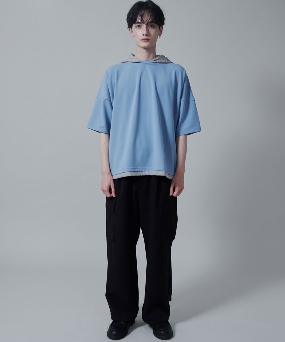 WEGO フェイクレイヤードフードT（S） 