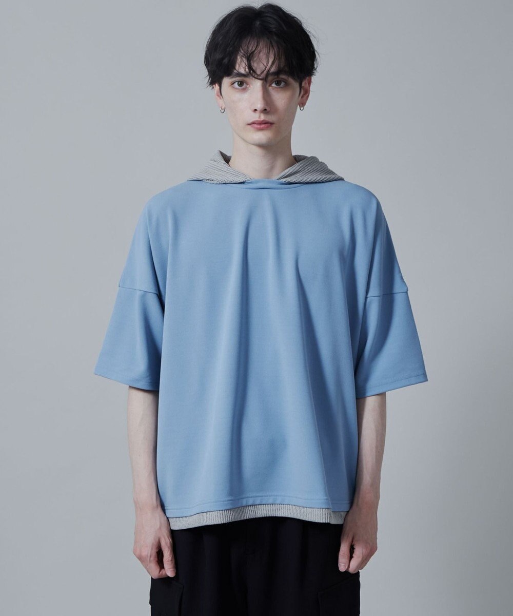 WEGO フェイクレイヤードフードT（S） 