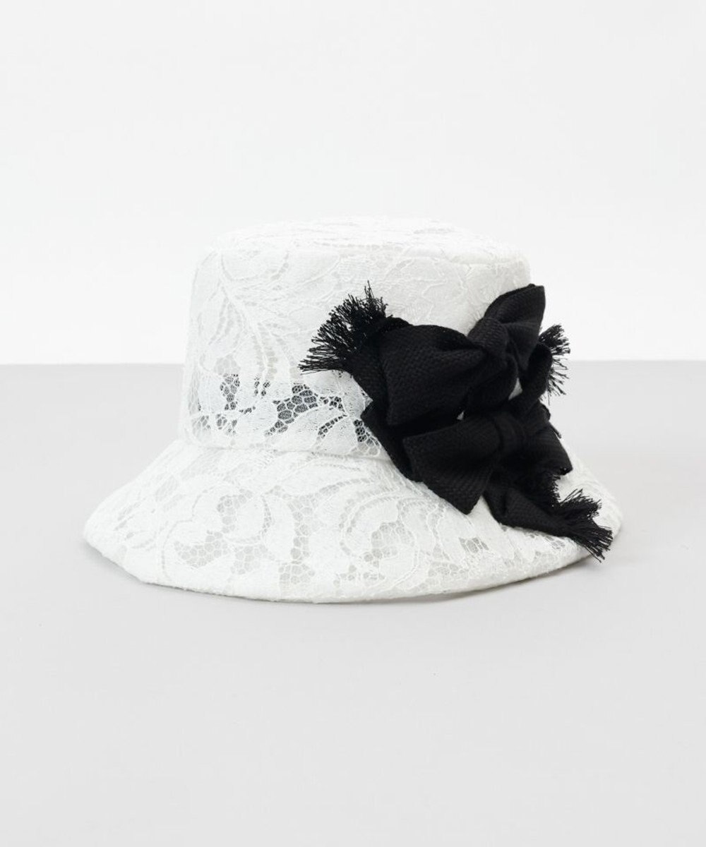 AURORA 【 LANVIN en Bleu （ランバン オン ブルー）】リボンレースクロッシェハット 