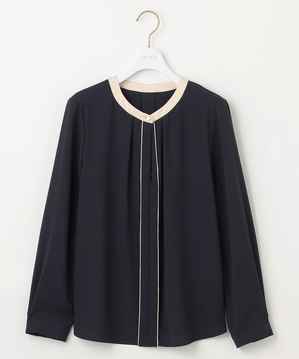 ANY SIS S 【洗える】フロントタック ブラウス 