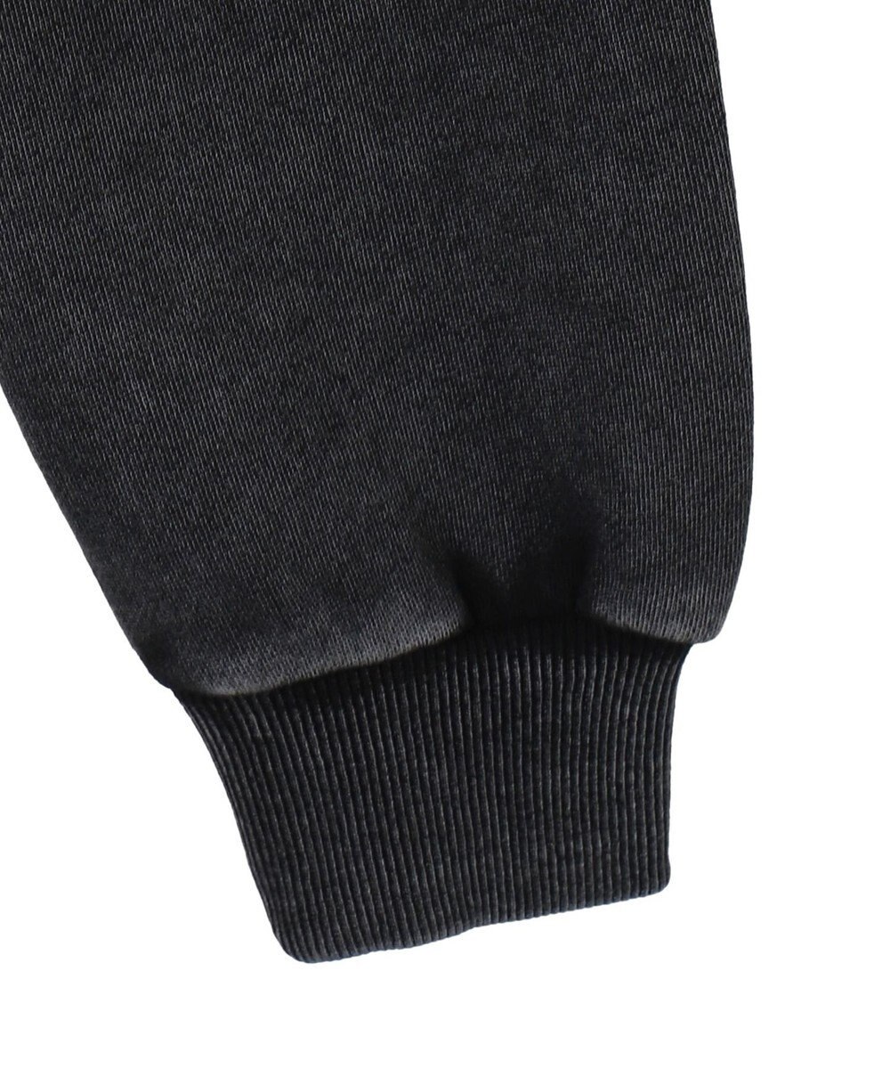 WEGO グラフィックアシッドウォッシュショートプルパーカー 