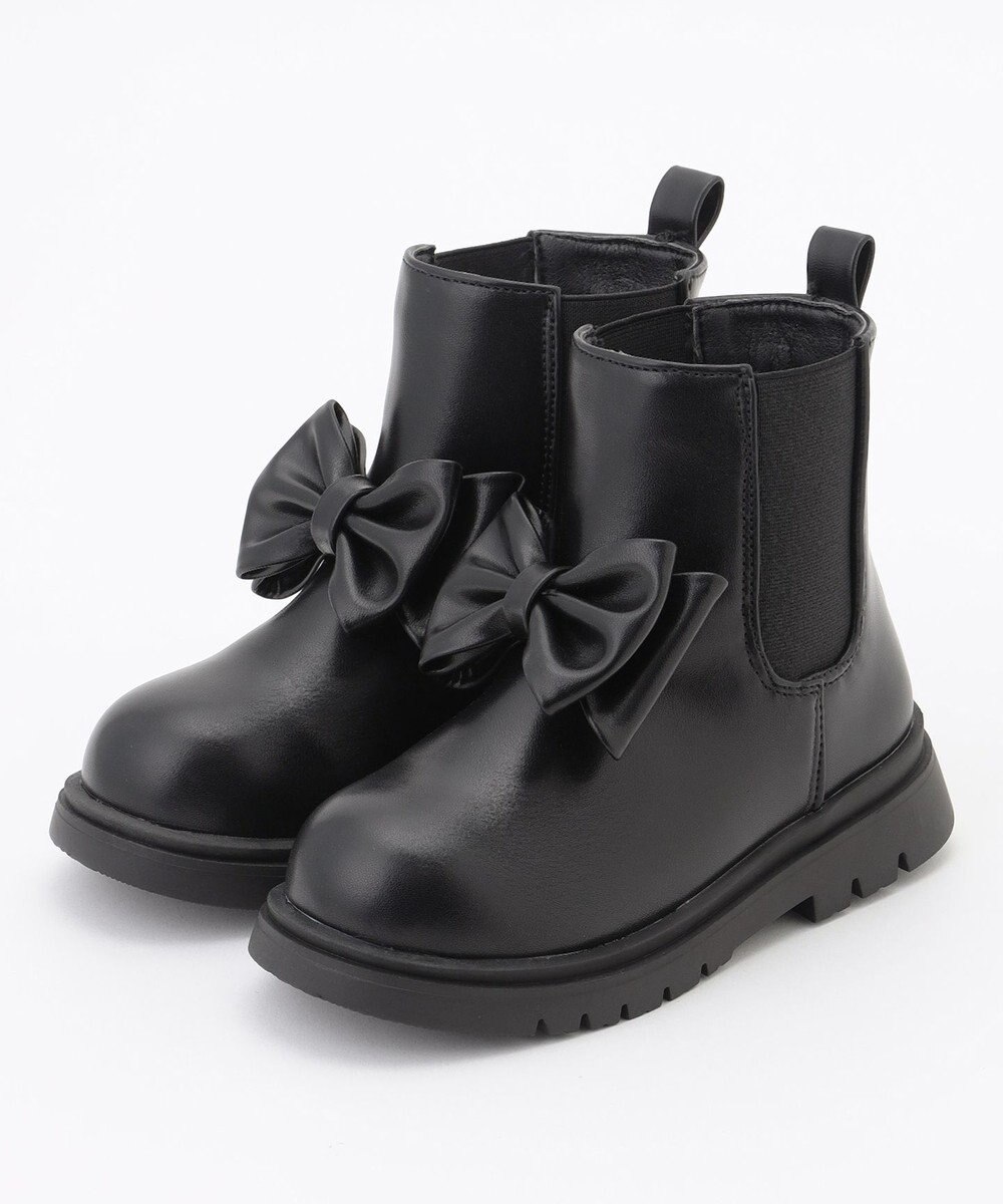 ANY KIDS リボンサイドゴアブーツ 
