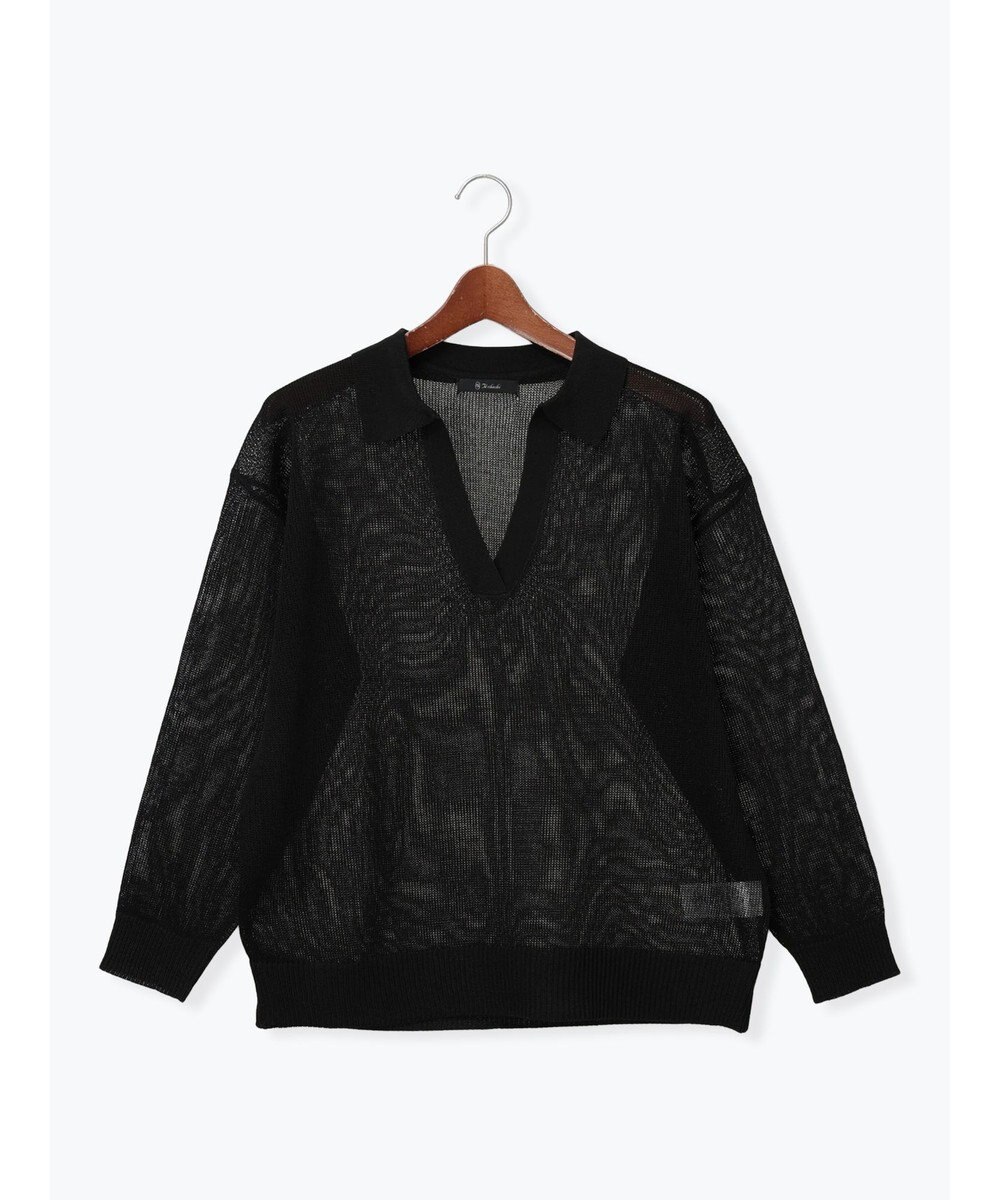 Te chichi メッシュスキッパーポロニット 