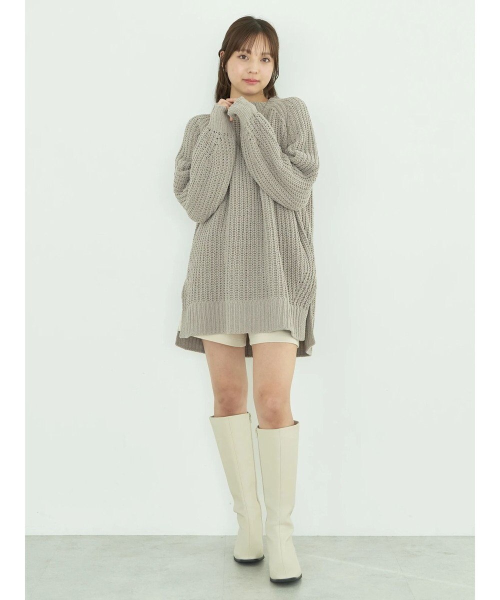 earth music&ecology マットモール片畦チュニック 