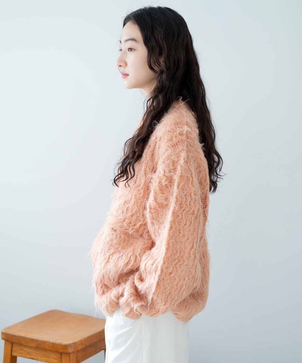 WEGO 【軽量】ブラッシュニットBIGカーディガン 