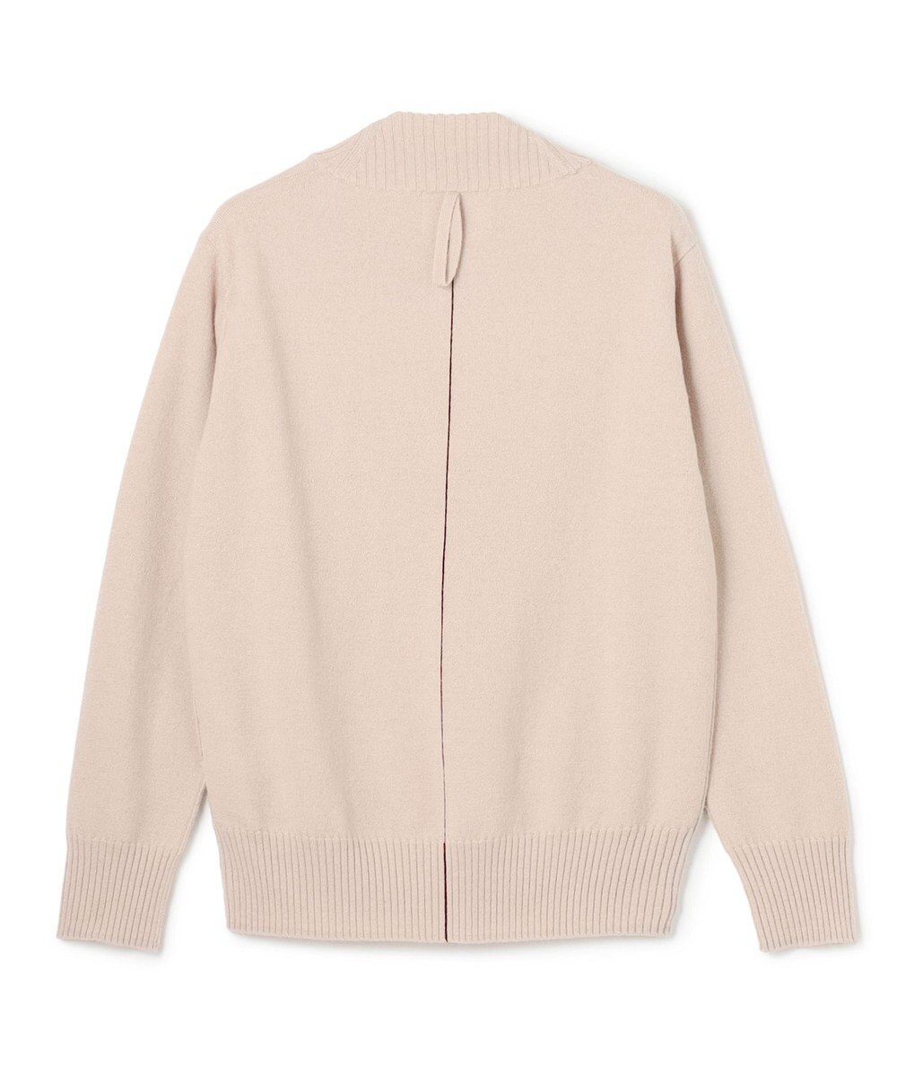 BEIGE， 【洗える】POMPE / ウールカシミヤ配色ラインVネックニット 